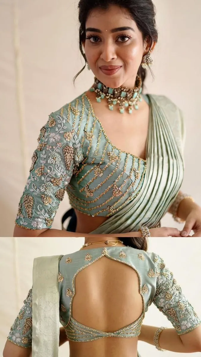 blouse back design photo