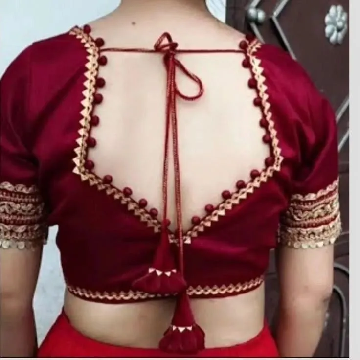blouse back design photo