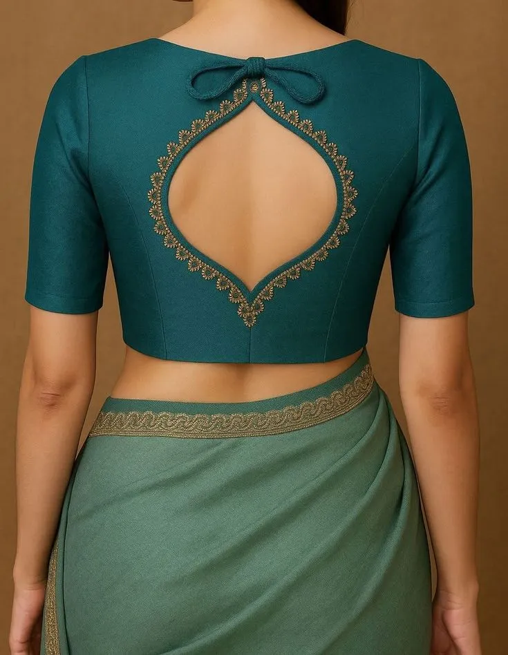 blouse back design photo