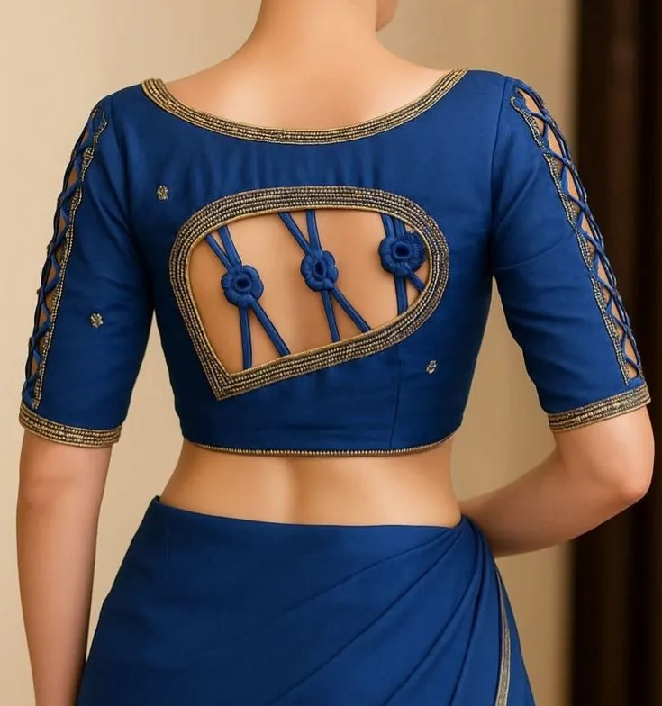 blouse back design photo