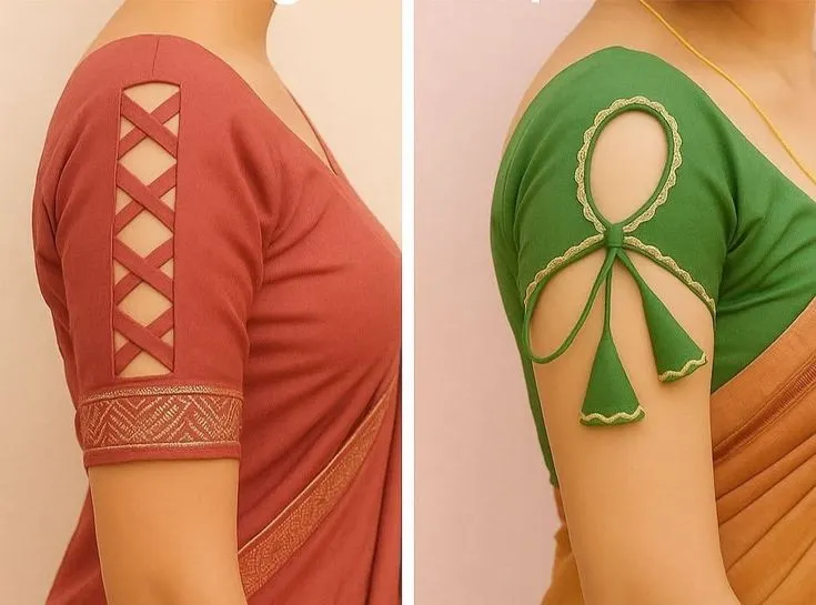 unique blouse sleeves design images