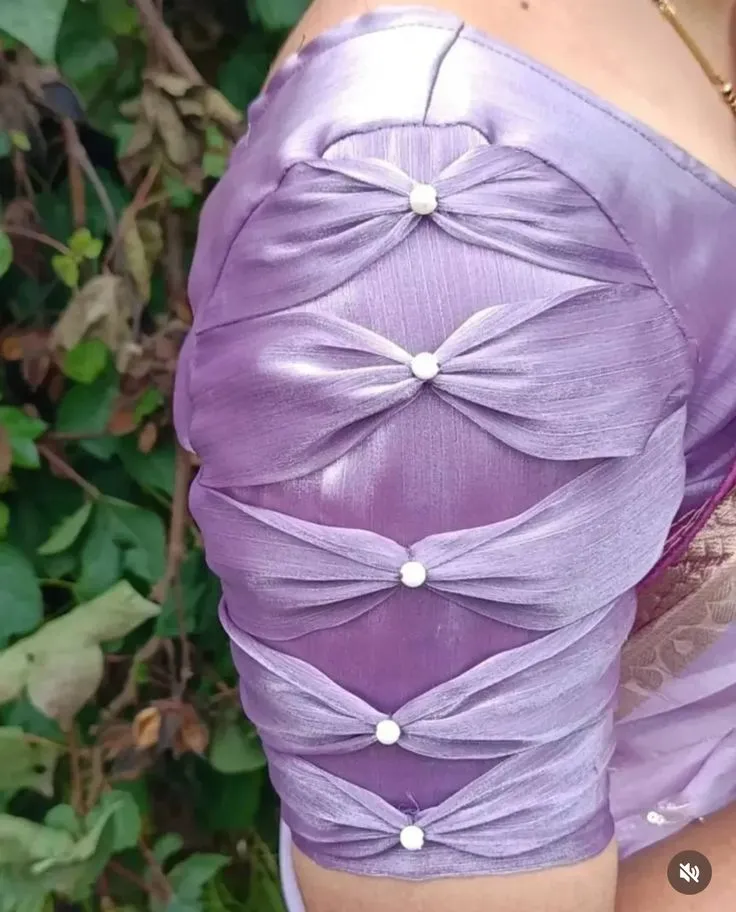unique blouse sleeves design images