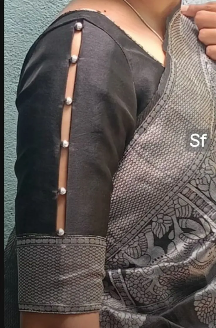 unique blouse sleeves design images