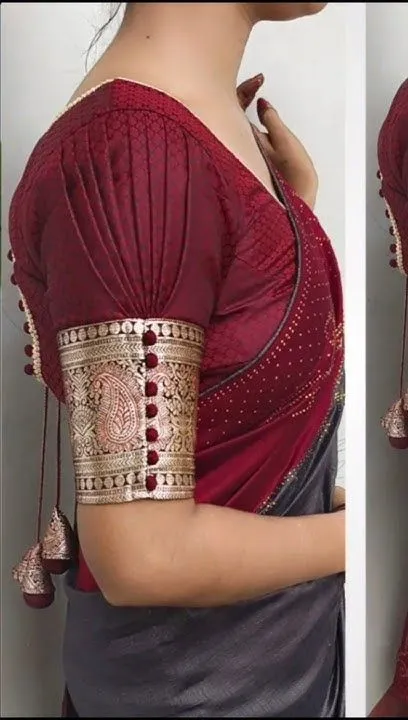 unique blouse sleeves design images