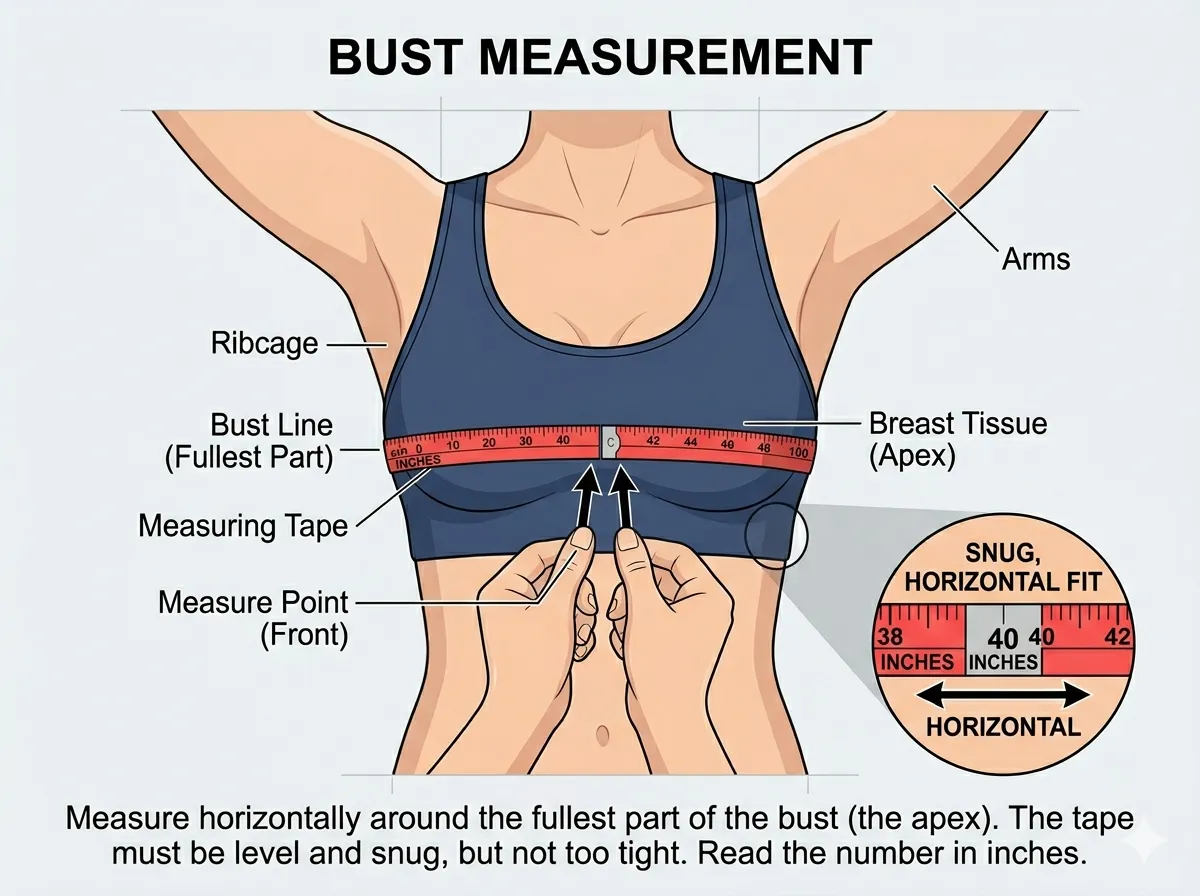 How to measure bust
