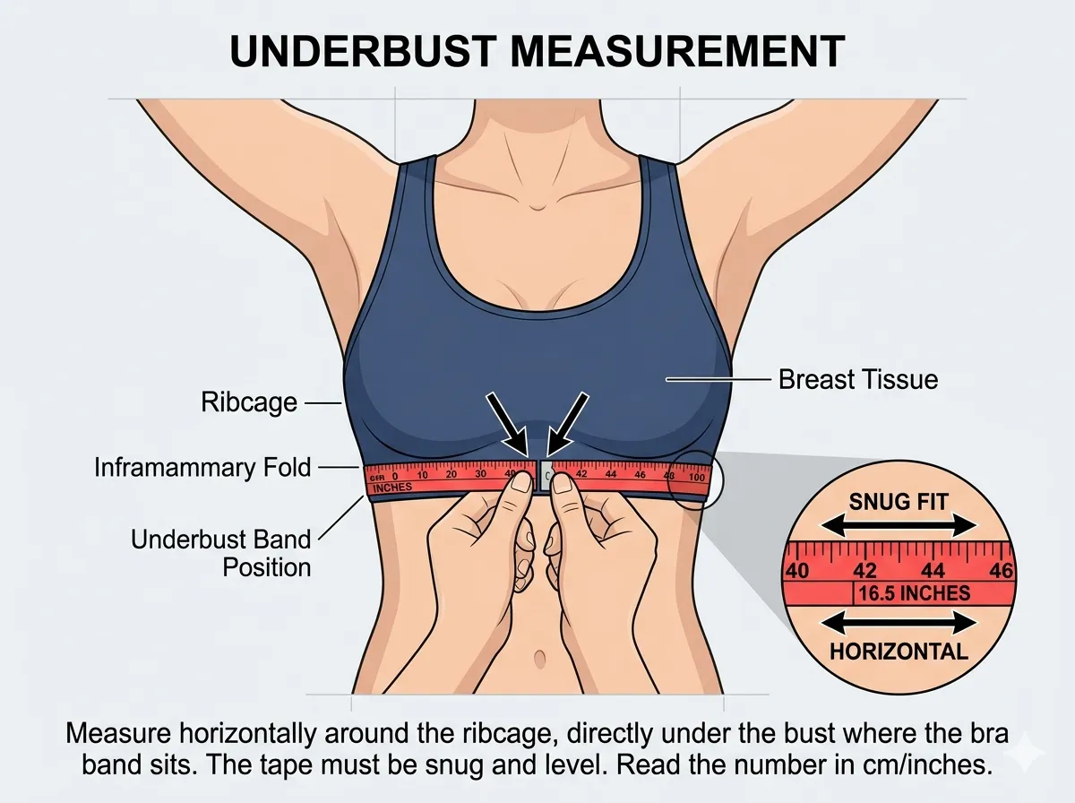 How to measure underbust
