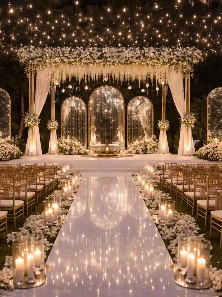 Neon Sign Wedding Mandap Decoration Ideas