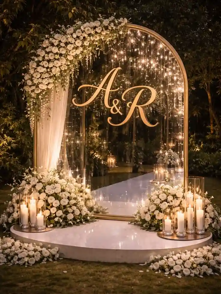 Rose Petal Carpet Mandap Design
