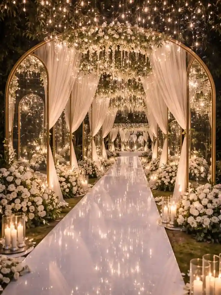 Living Room Wedding Mandap Decoration at Home