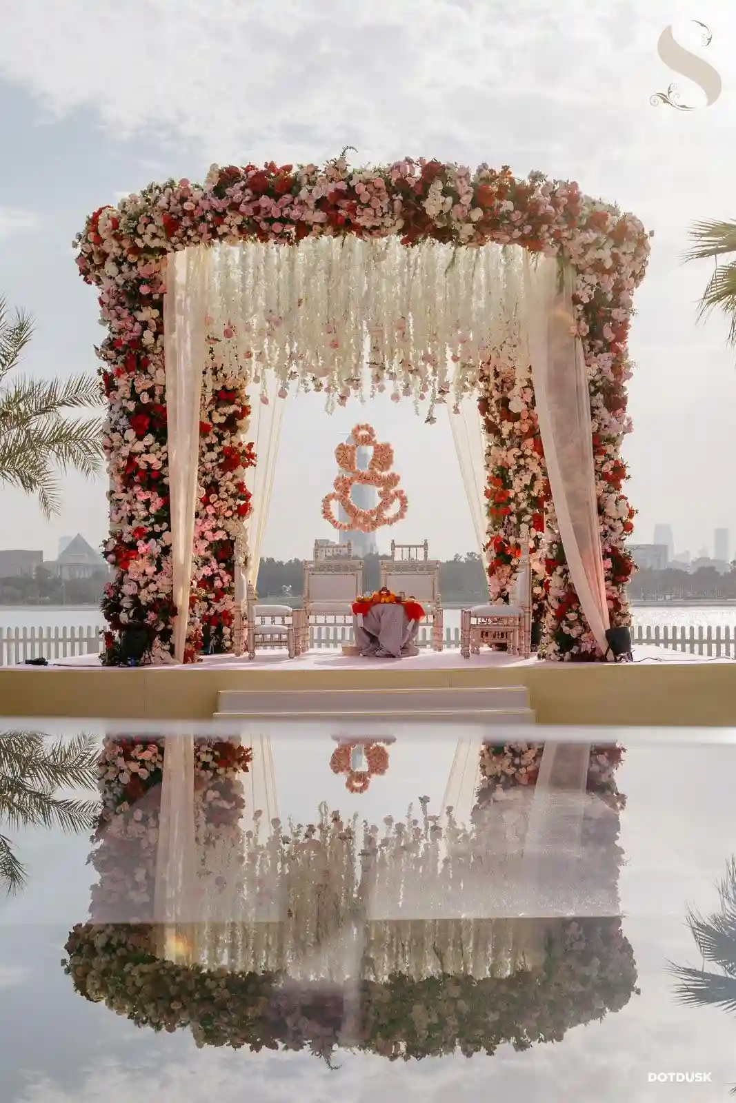 Macrame Bohemian Wedding Mandap Design Simple