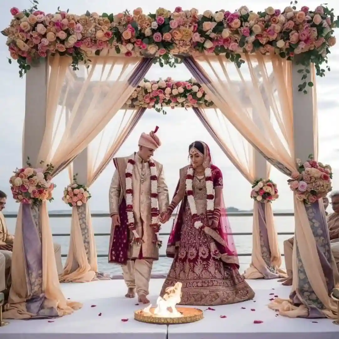 Pichwai Painting Mandap Backdrop