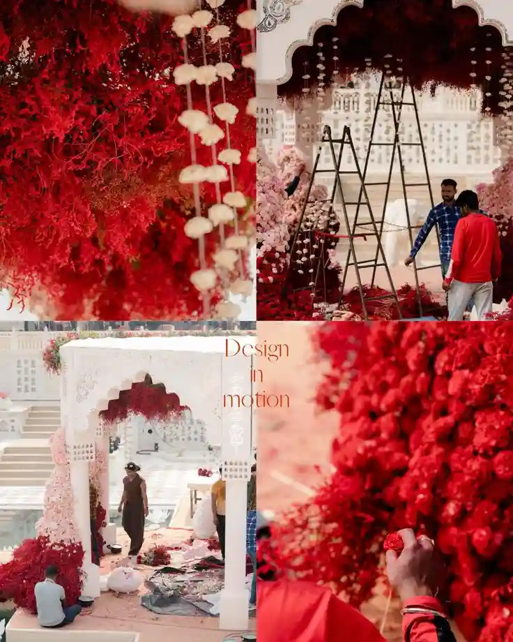 Chandelier Centric Mandap Decoration