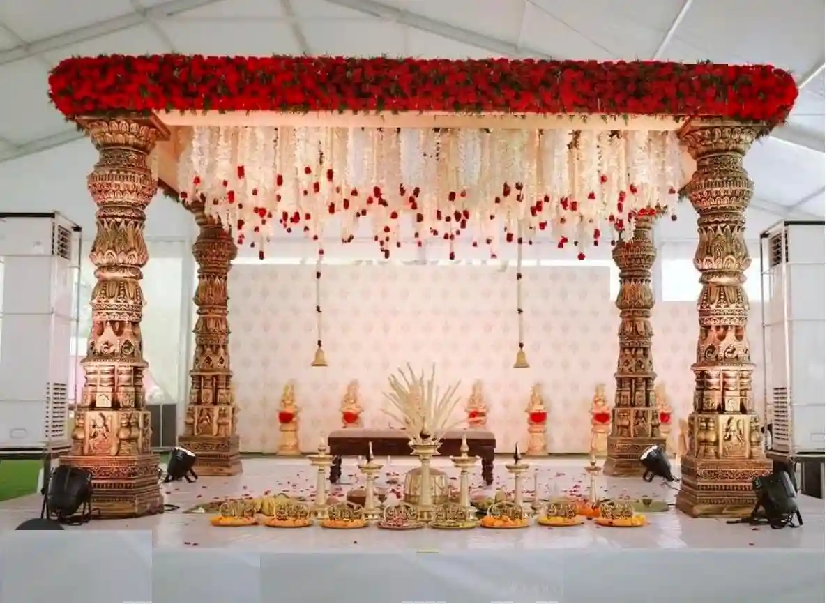 Fairy Light Wedding Mandap Decoration Ideas