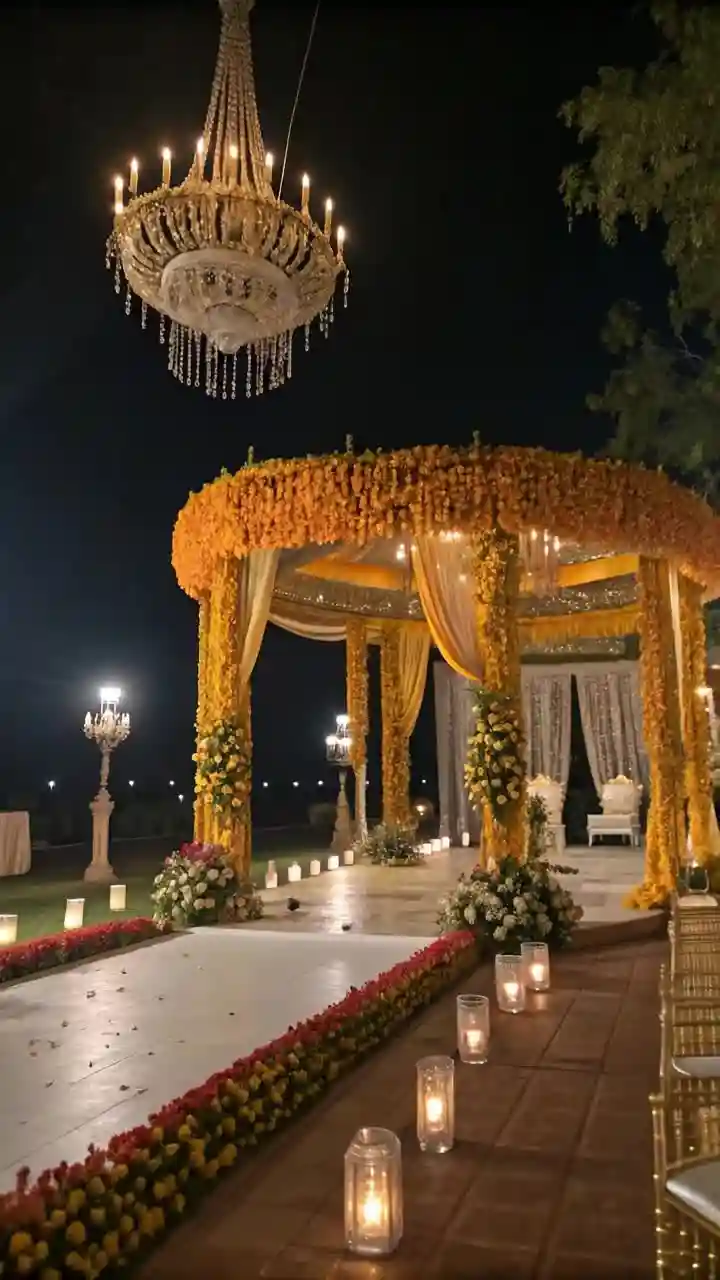 Pastel Romance Mandap Design