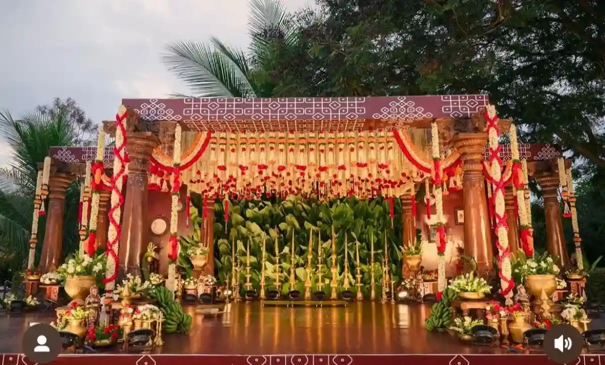 floral mandap design